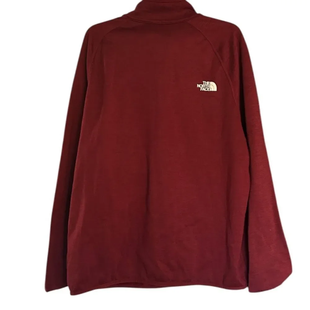 The North Face ½ Zip Pullover Jacket Size XL Men's Heathered Maroon Canyon-lands